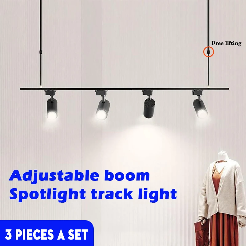 Set Track Lamps led strip lights LED Spot Lighting Track Light Fixtures Ceiling Wall Living Room Tracks Spots Home Rail lighting