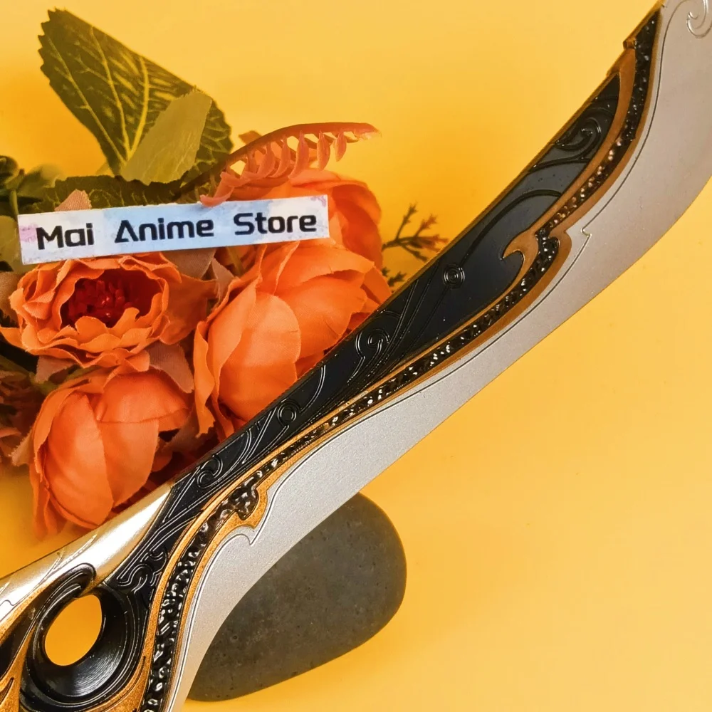 11.6 pouces métal trois royaumes Katana taille réelle japonais Katana Original samouraï sabre Anime épée antique damas épée jouet cadeau