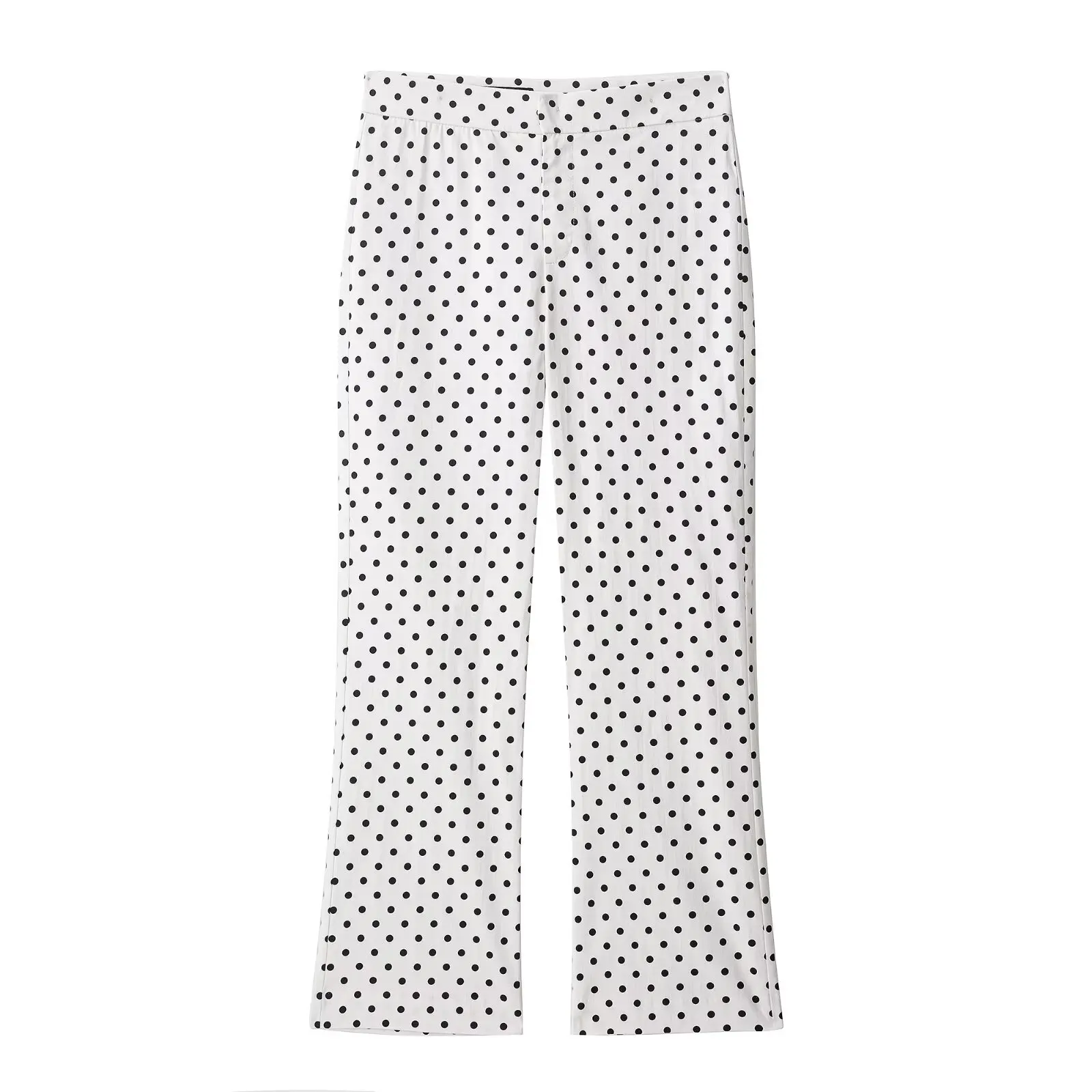 Women's Polka Dot Bell-Bottom Trousers Retro High-Waisted Autumn Casual Trousers Holiday Party Beach Casual Trousers