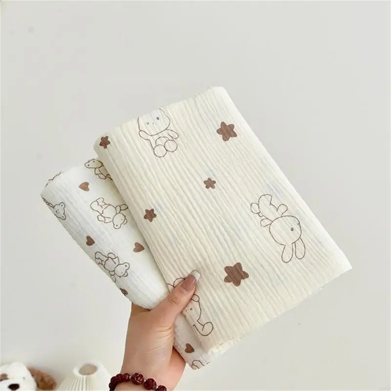 بطانية قماط من الموسلين للأطفال M89C للأولاد والبنات قابلة للتنفس وصديقة للبشرة