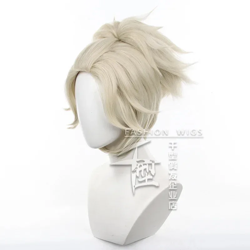 2025 12 Косплей Water Lan Identity V Mercenary-B.Duck Tide (21) Пушистый взрывной сплит-конский хвост, парик Nebusabeda, модный