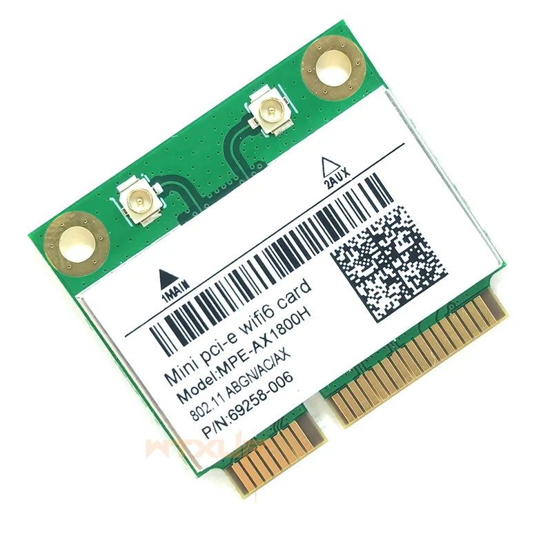 WiFi 6 Dual Band AX1800 Realtek RTL8852BE mini pcie card Bluetooth 5.0 Wireless 802.11AX 2.4G/5G Wlan WiFi Card For Laptop/PC