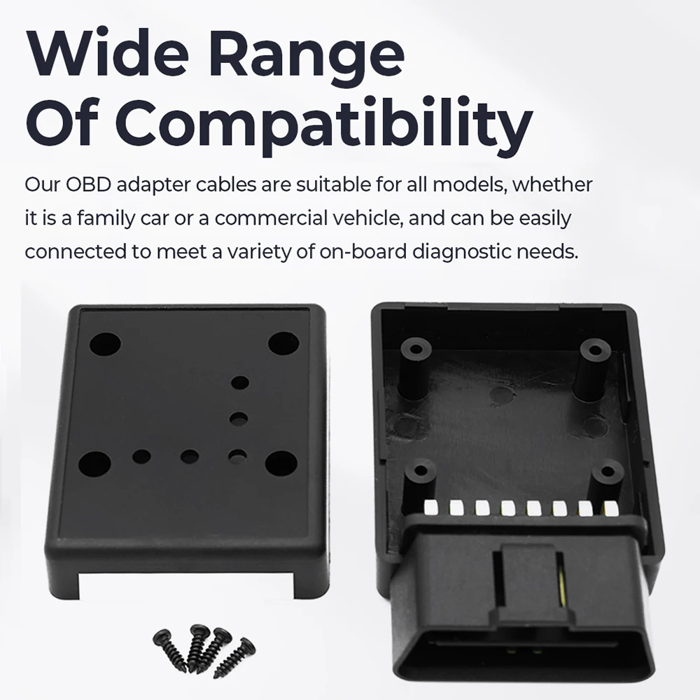 Hot Selling OBD2 Connectors Enclosure Plastic Cover with Enclosure Obd Plug 16pin 24V Female Connector J1962 OBD2 Connector