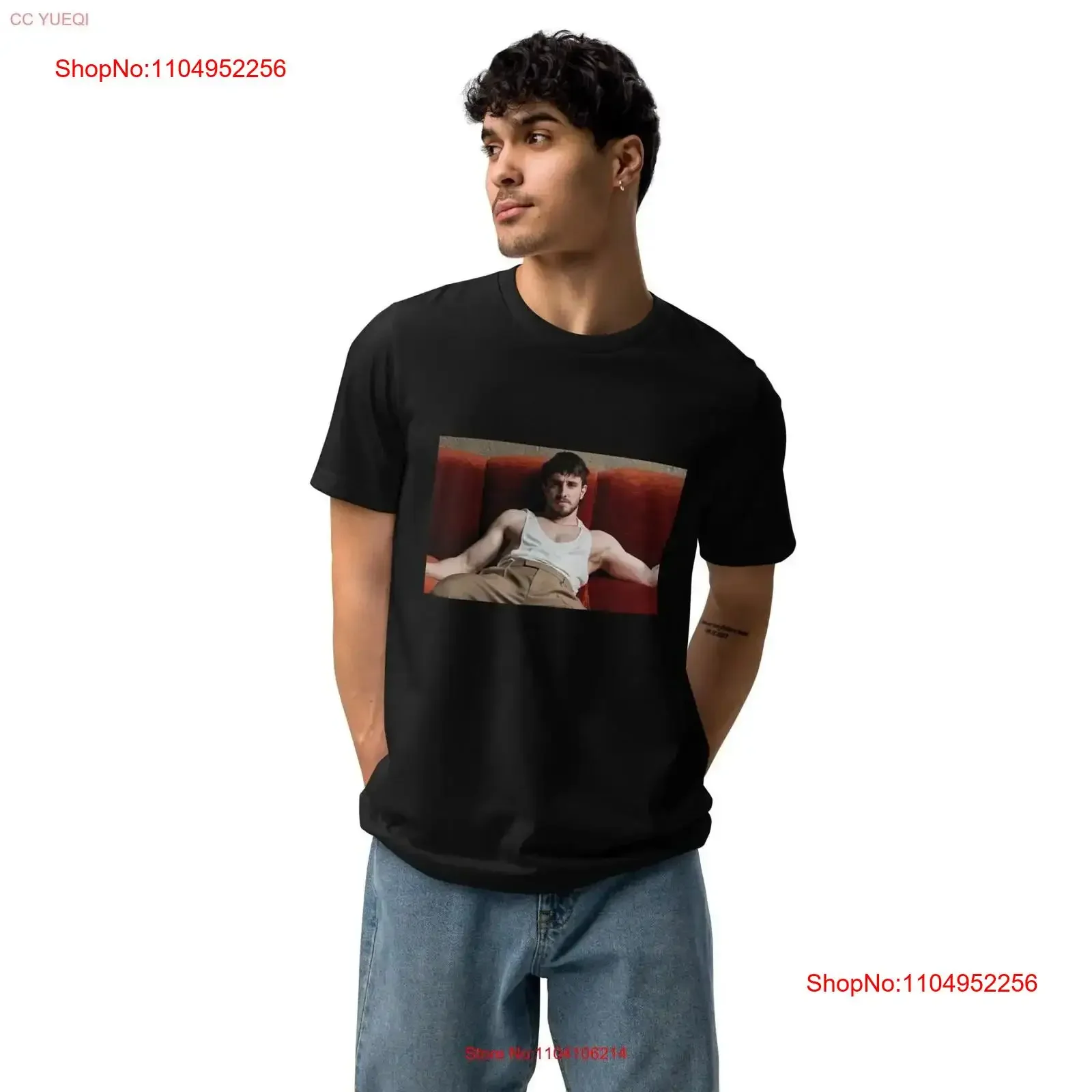 Camiseta Ecológica Vintage Lavada Versátil de Paul Mescal con Fotos de la Sesión 'Wife Pleaser', para Todos los Tipos de Personas, Extraños