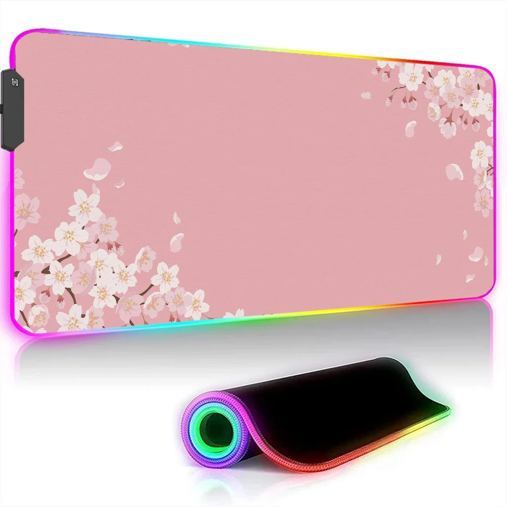 sakura rgb mouse pad acessorios de computador 900x400 para pc gamer teclado estendido xl 01