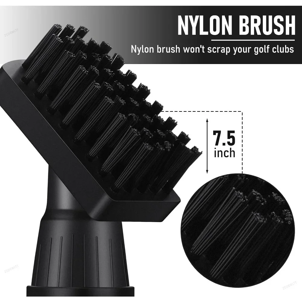 Wedge Iron Putter Cleaner Kit U V Shaped Groove Retractable Clip Brush Sharpener Tool Golf Club Maintenance Accessories