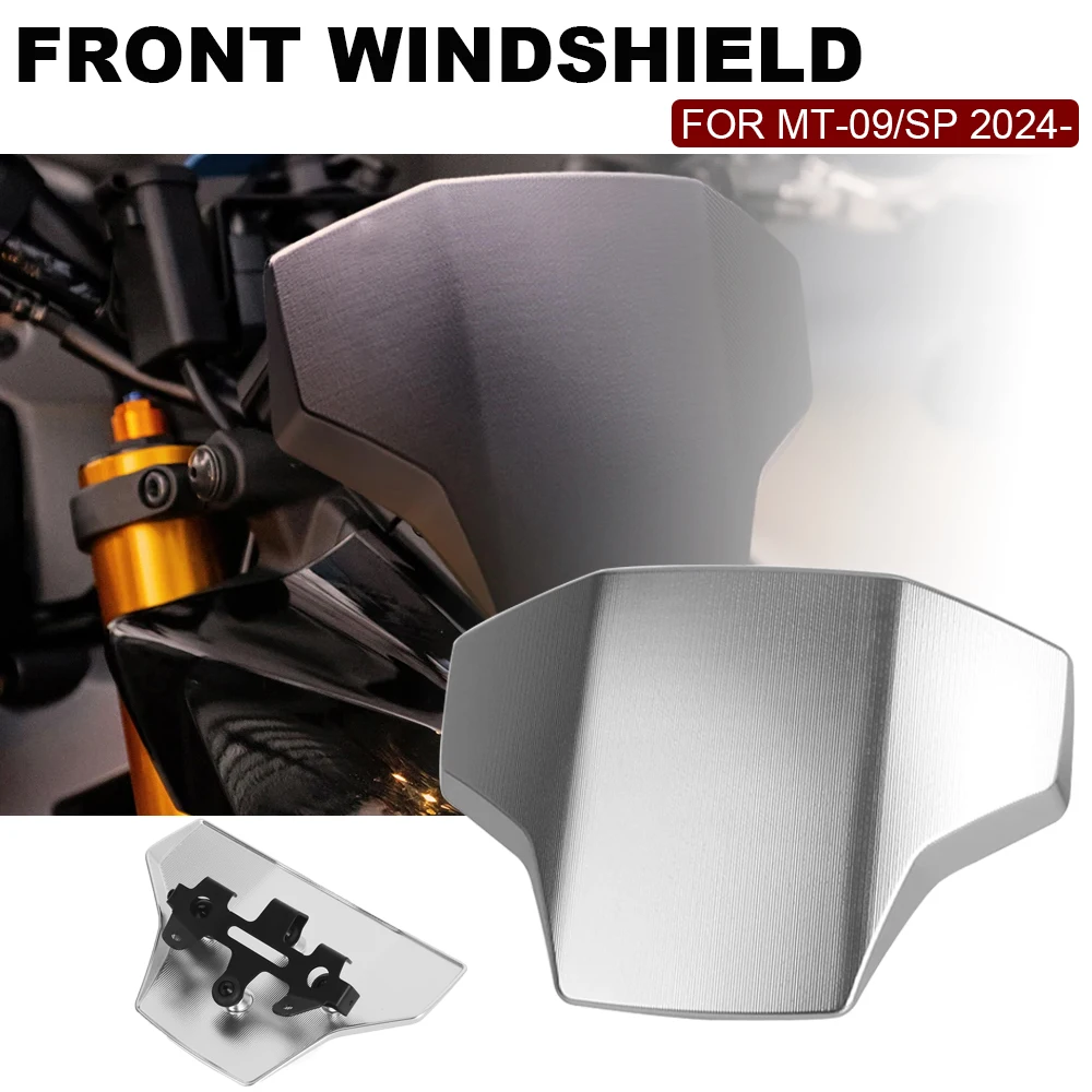 

Лобовое стекло мотоцикла, новый ветроотражатель, спойлер, подходит для YAMAHA MT-09 MT09 SP Y-AMT MT 09 MT09 2024-
