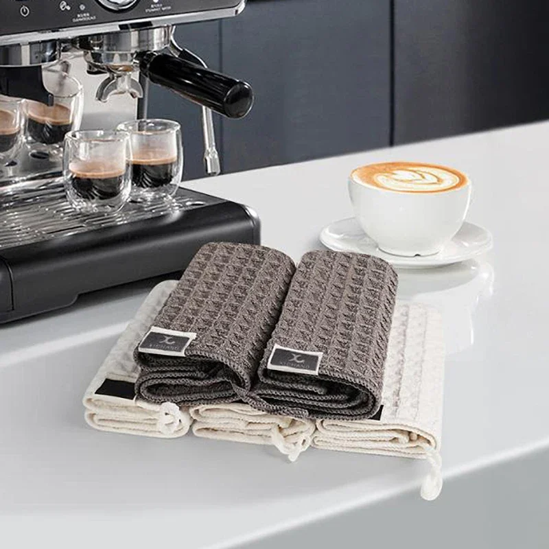 1/2/4Pcs Coffee Bar Cleaning Towels Super Absorbent Microfiber Cleaning Cloth Towel Home Barista Coffee Machine Cleaner MB001