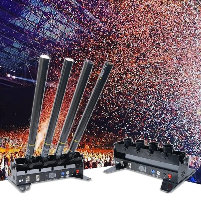 4-buis elektrische confettikan - Confetti Cannon Tube recensie en prijs