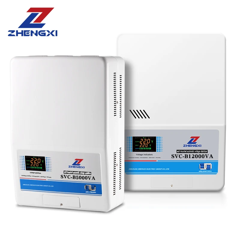 Digital Displays SVC Wall-Mounted Automatic Voltage Regulator Stabilizer 5kva 10kva 12kva 220V Single Phase Ac 5kva Stabilizer view 3