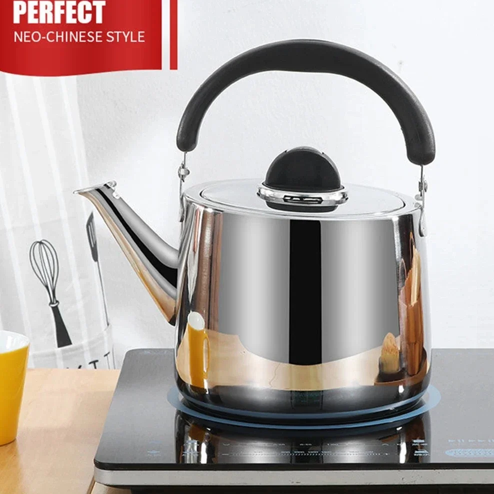 3.0L Thickened Whistle Kettle 304 Stainless Steel Boiling Water Kettle Rapid Heating Teapot For Home Boiled Tea Kettle