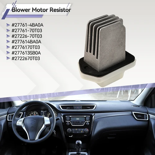 Imagen 2 del producto Resistencia del módulo amplificador de Control del ventilador del calentador de CA compatible con Nissan NV Rogue Sentra 27761-4BA0A 277614 BA0A 27761-70T03 2776170 T03