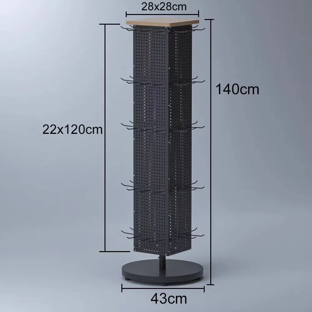 Custom 360 Rotating Display Stand for Vendors Key Tag Display Stand Rack Organizer Display Stand Rotating