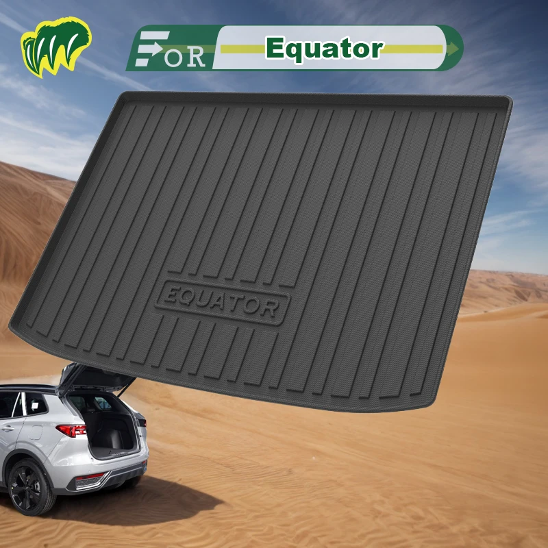 For Ford Equator 2022-2023 Custom Fit Car Trunk Mat All Season Black Cargo Mat 3D Shaped Laser Measured Trunk Liners