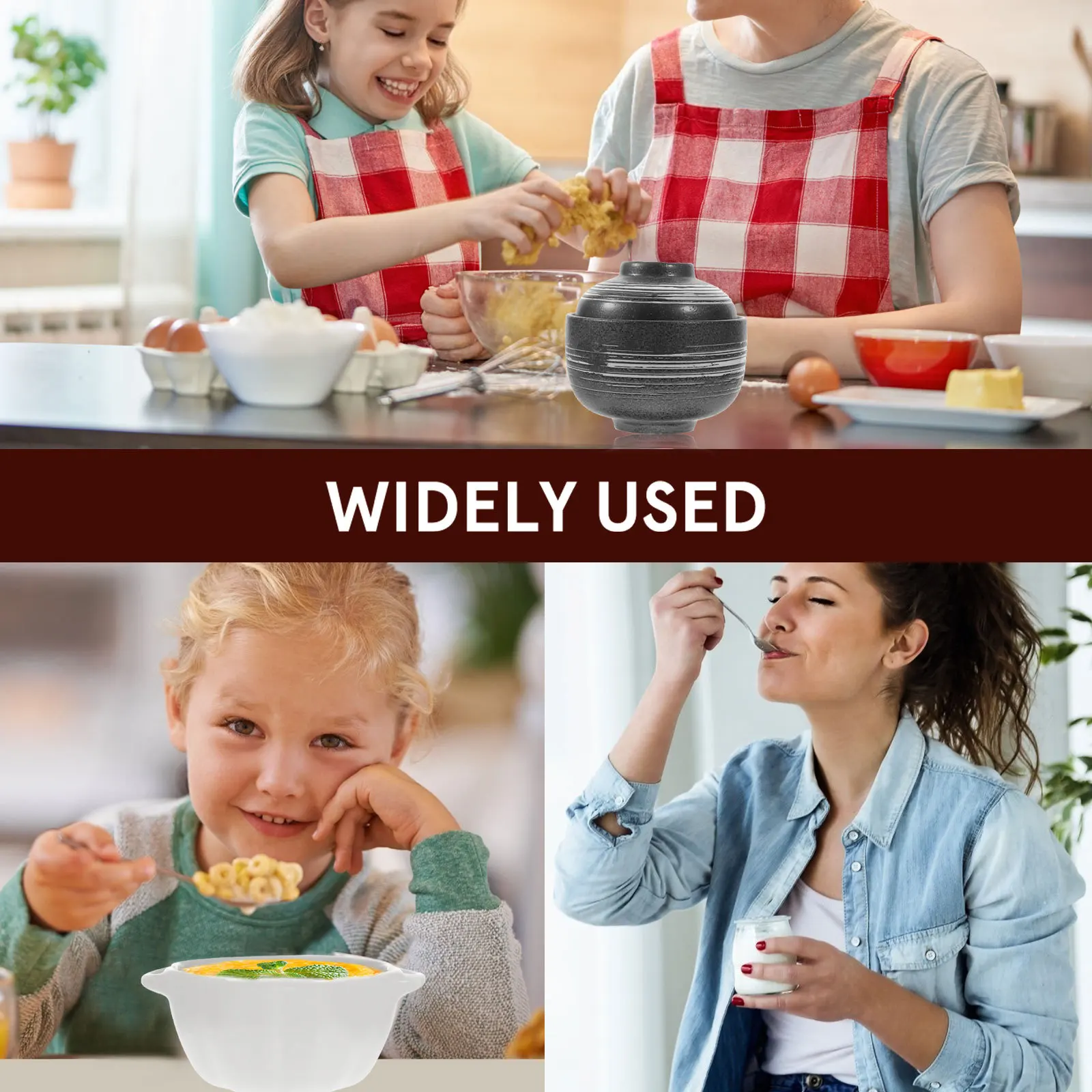 

Japanese Ceramic Soup Bowl with Lid Microwave Safe Sturdy Household Kitchen Noodle Bowl Noodle Bowls Japanese Soup Bowls