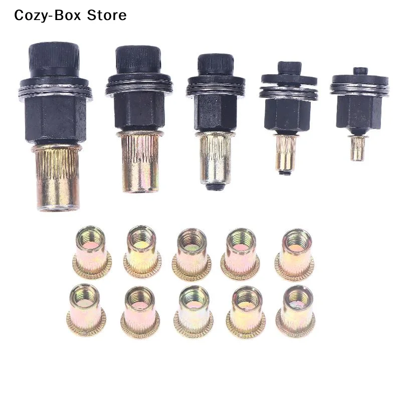 [ZY]11Pcs Manual Riveter Nut Tool Accessory For Nuts M3 M4 M5 M6 M8 M10 M12 Simple Installation Hand Rivet Nut[ZY]