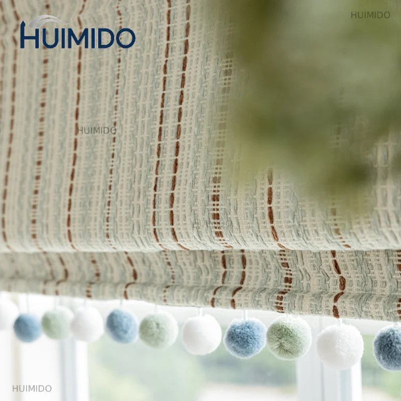 custom-made Sunroad Roman Shades, Bay Window Lift Curtains, Foldable Curtains