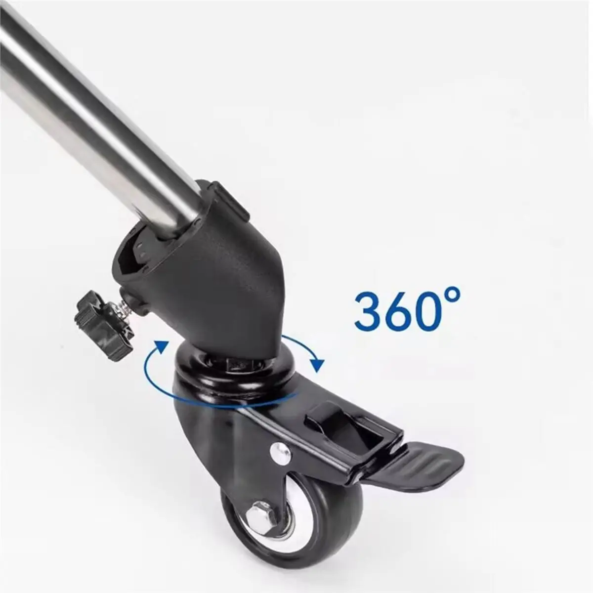 update. 3Pcs C-Stand Swivel Caster Wheel Set, 360° Rotate for Photography Foldable Light Stand Tripod