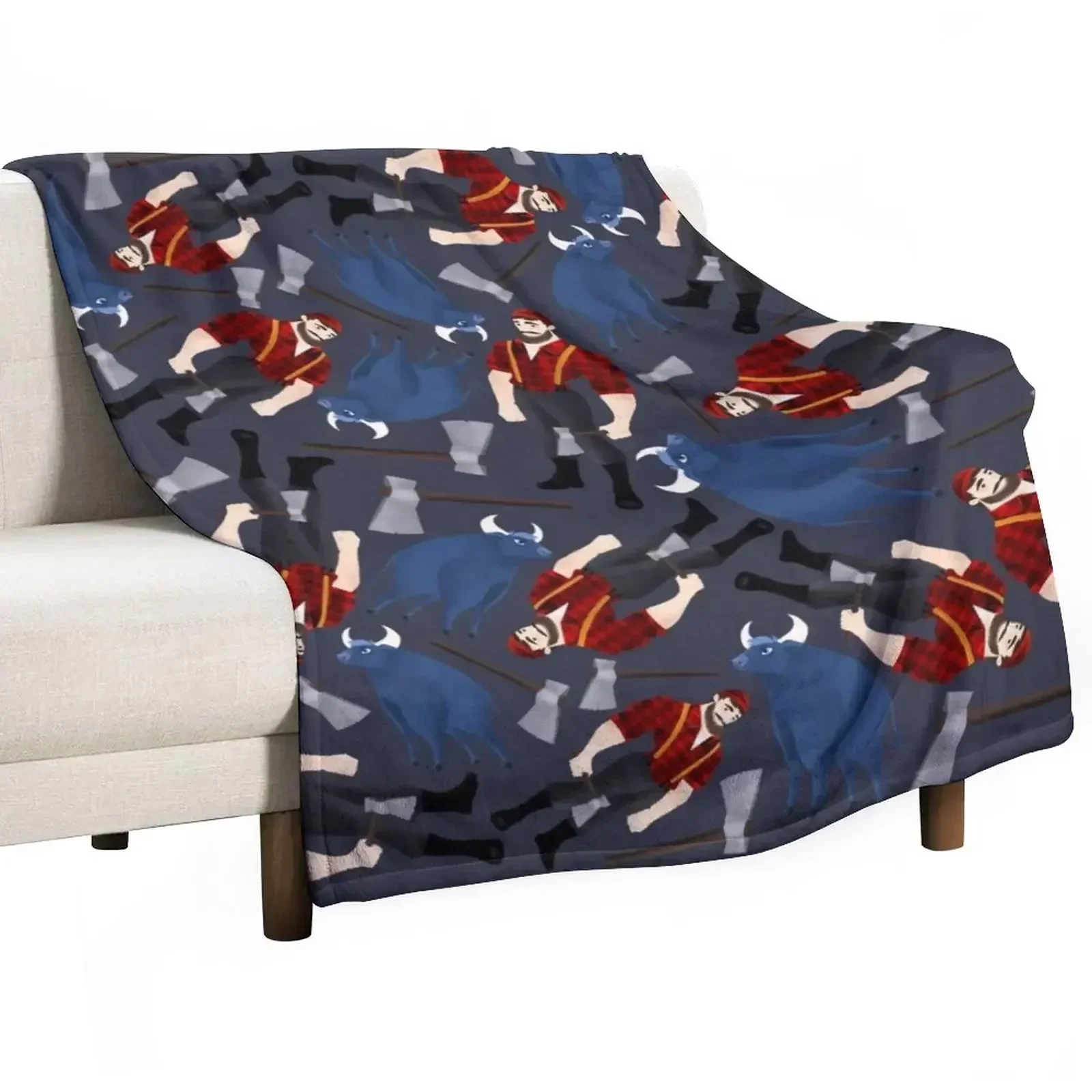 

Paul Bunyan Throw Blanket Thermals For Travel Softest Polar Blankets