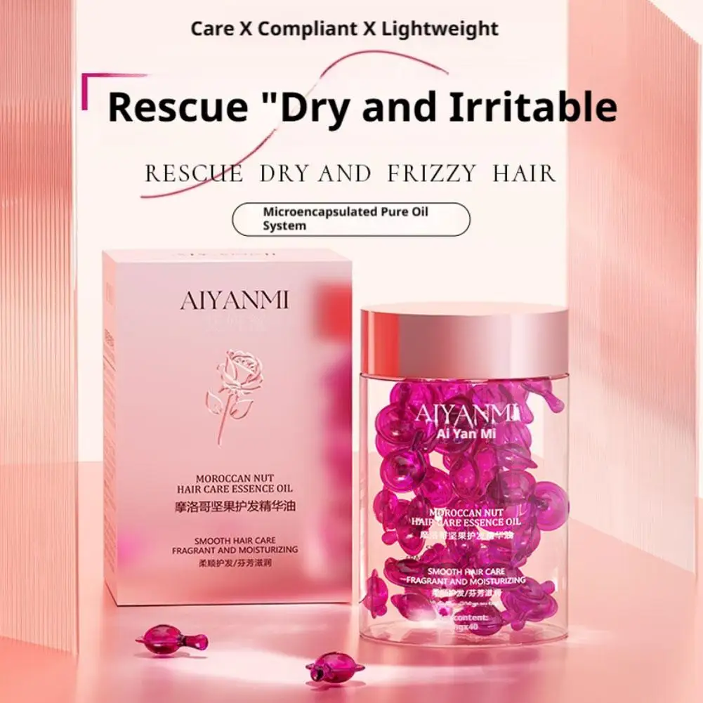 

Масляные капсулы для ухода за волосами, шелковистое лечение, улучшение гладкого волос, уменьшение роста, питательная сыворотка от выпадения, восстановление глубоко поврежденных N6S4