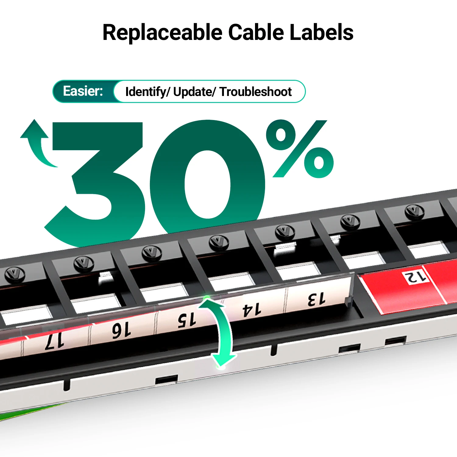 AMPCOM 1U 24-портовая патч-панель Keystone, STP Rack Mount с STP CAT8/7A/7/6A/6 Разъем Keystone Lock с храповым механизмом, задний кабель Mgmt Bar