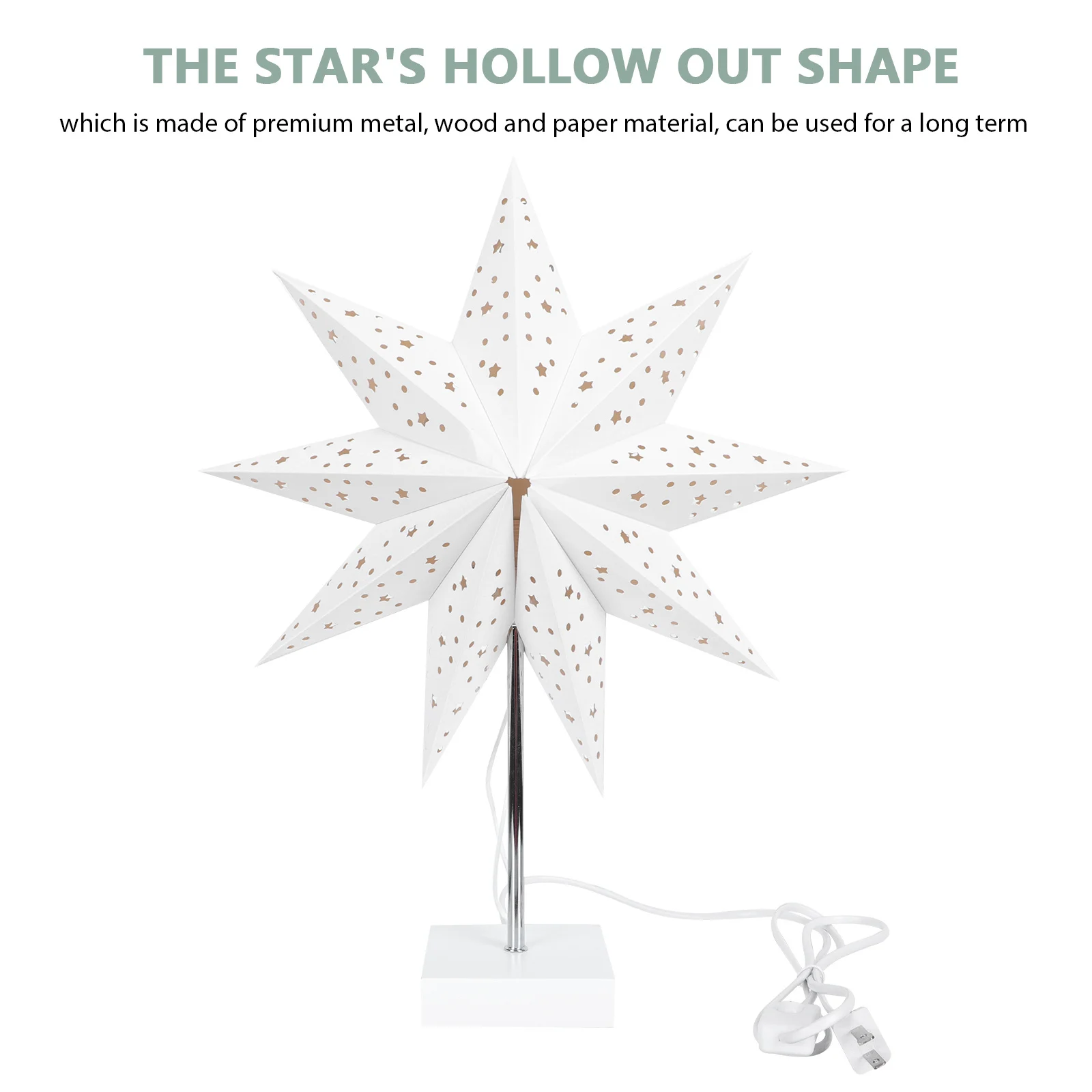 1 قطعة تسعة مصباح الإبداعية عيد الميلاد ضوء ديكور غرفة نوم جو داخلي حفلة ليلة مصباح مهرجان الديكور هدية #3