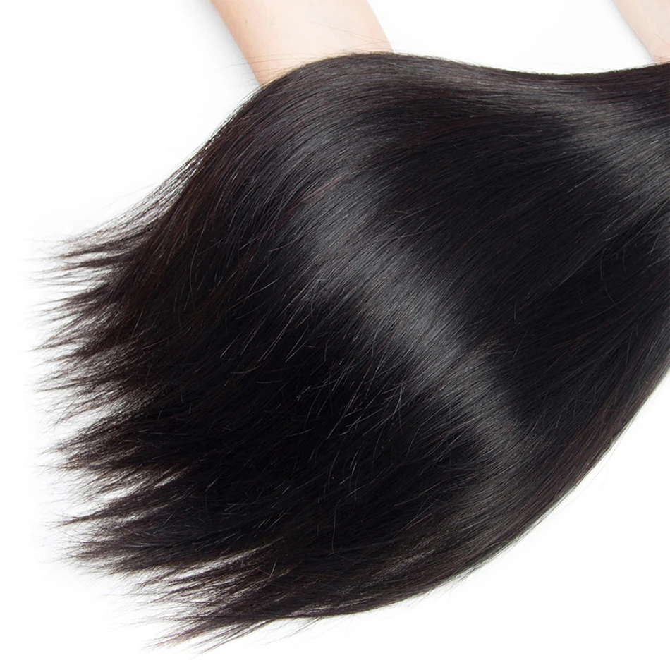 Knochen Gerade Menschliches Haar Bundles 12A Unverarbeitete Reine Haarwebart Erweiterungen Natürliche Farbe Tissage Brésiliens Cheveux Humain