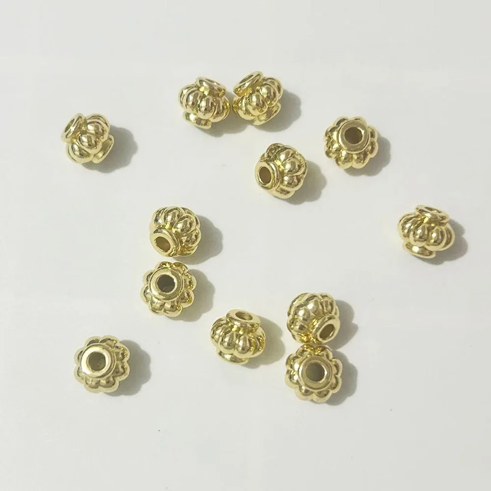 

100 шт. 9x12 мм CCB фонарь-разделитель, позолоченные свободные бусины, подвески для изготовления ювелирных изделий, аксессуары для рукоделия