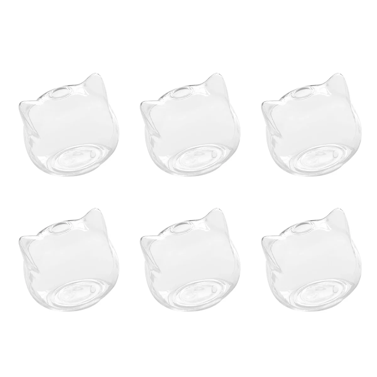 

6X Cat Shaped Glass Vase Hydroponic Plant Flower Vase Terrarium Container Pot Decor Art Gift