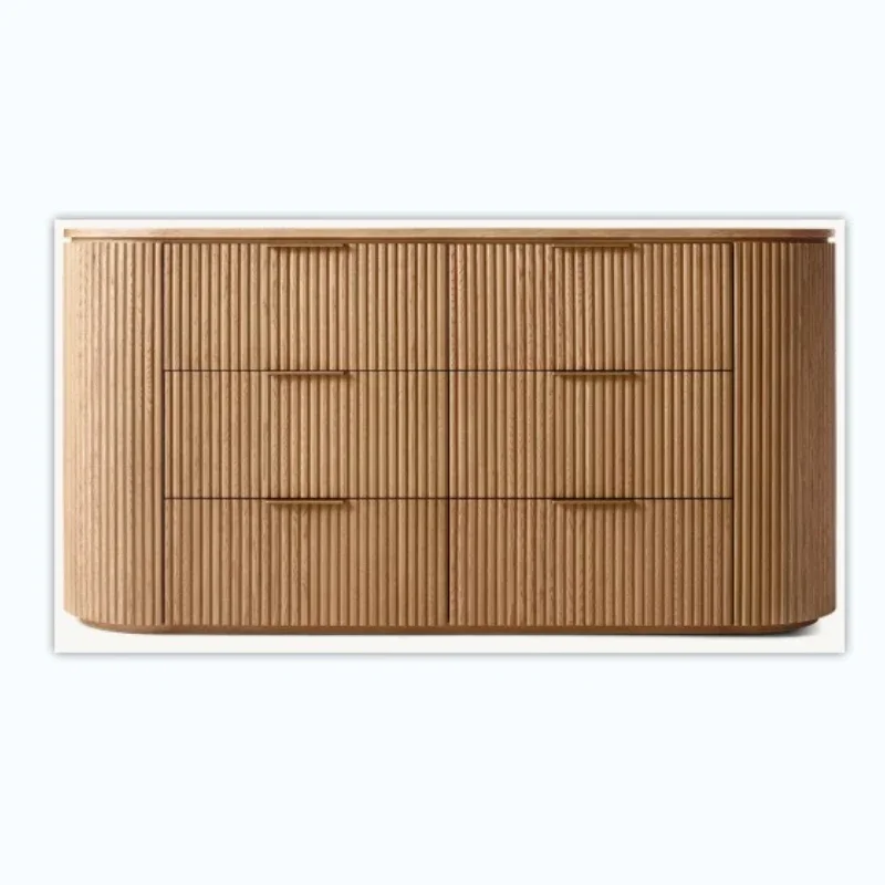 

American solid wood high-end six-chest cabinet, bedroom drawer storage cabinet, dresser