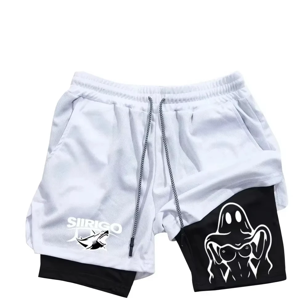 

Men's Summer Breathable Quick Drying Shorts 2-in-1 Summer Breathable Quick Drying Mobile Shorts Suitable for Double Fitn 0626