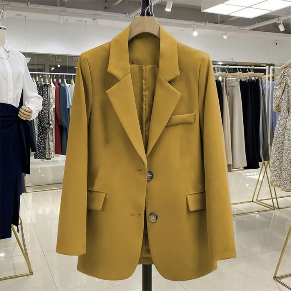 Corea del sud Dongdaemun Blazer da donna cappotto da donna con chiusura a bottone giacca monopetto Casual con risvolto OL giacca da lavoro