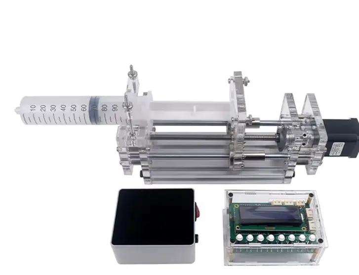 

НОВЫЙ лабораторный микрошприцевой насос постоянного тока 12 В, настольный прецизионный электрический инжекторный насос, проекционный насос, дозатор жидкого клея 1-150 мл