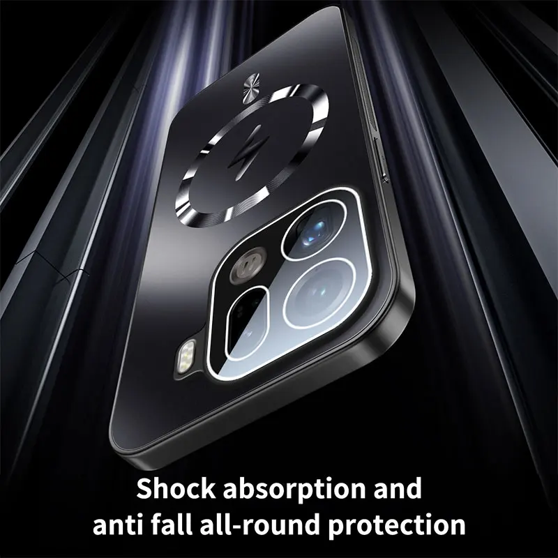 حافظة لامعة لهاتف OPPO Find X9 Pro غطاء حماية لعدسة تبديد الحرارة المغناطيسي لهاتف OPPO Find X8 Ultra X8S + X8 Plus
