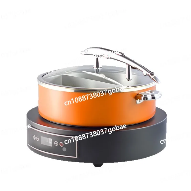 

Цветная буфетная печь из нержавеющей стали, нагревательный горшок с визуальной крышкой, интеллектуальная термоизоляционная печь для общественного питания в отеле