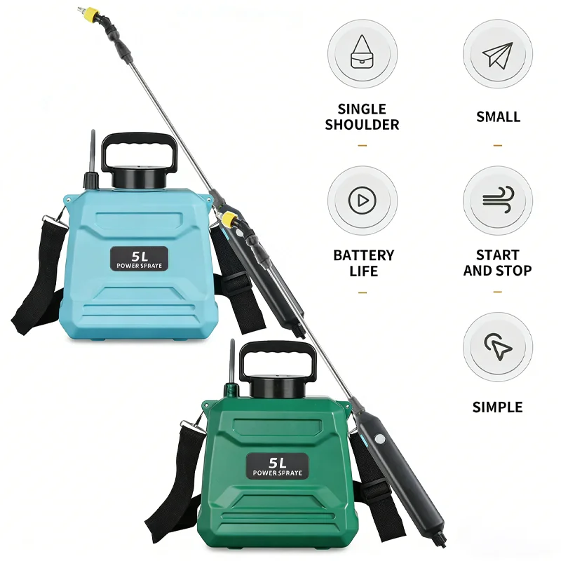 

Спрей для садовых инструментов, спрей высокого давления рюкзака, спрей для электрической ирригации, дезинфекции пестицидов, зеленый/синий