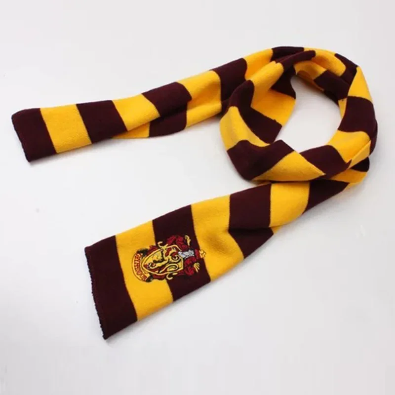 Mode gehetzte Akademie gestreiften Schal Hogwarts Raven claw College Potters Abzeichen gestickt Thermal Schal Cosplay Kostüm Geschenk