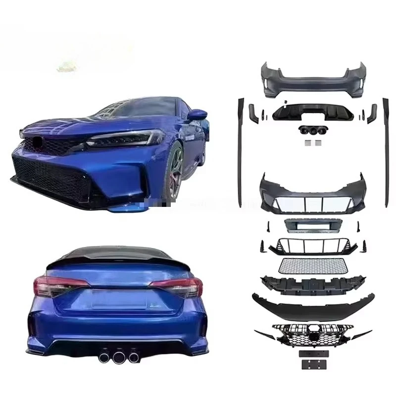 

Car Accessories PP Plastic Car Bumper GEN 11 Body Kit 2022 For Civic FL5 Type R Sedan Bodykit