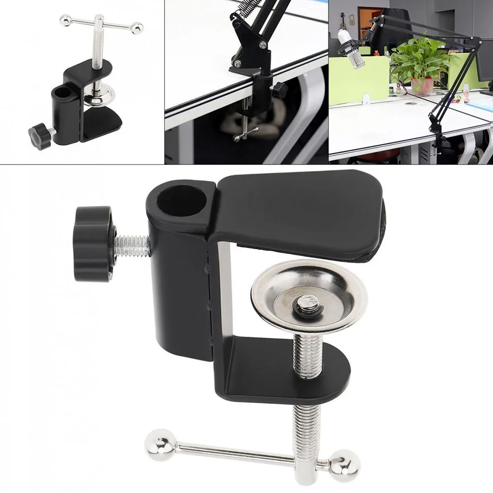 Easy To Use Metal Cantilever Bracket C Clamp Adjustable Design For Mic Stand Table Lamp Desk Secure And Stable Accessories