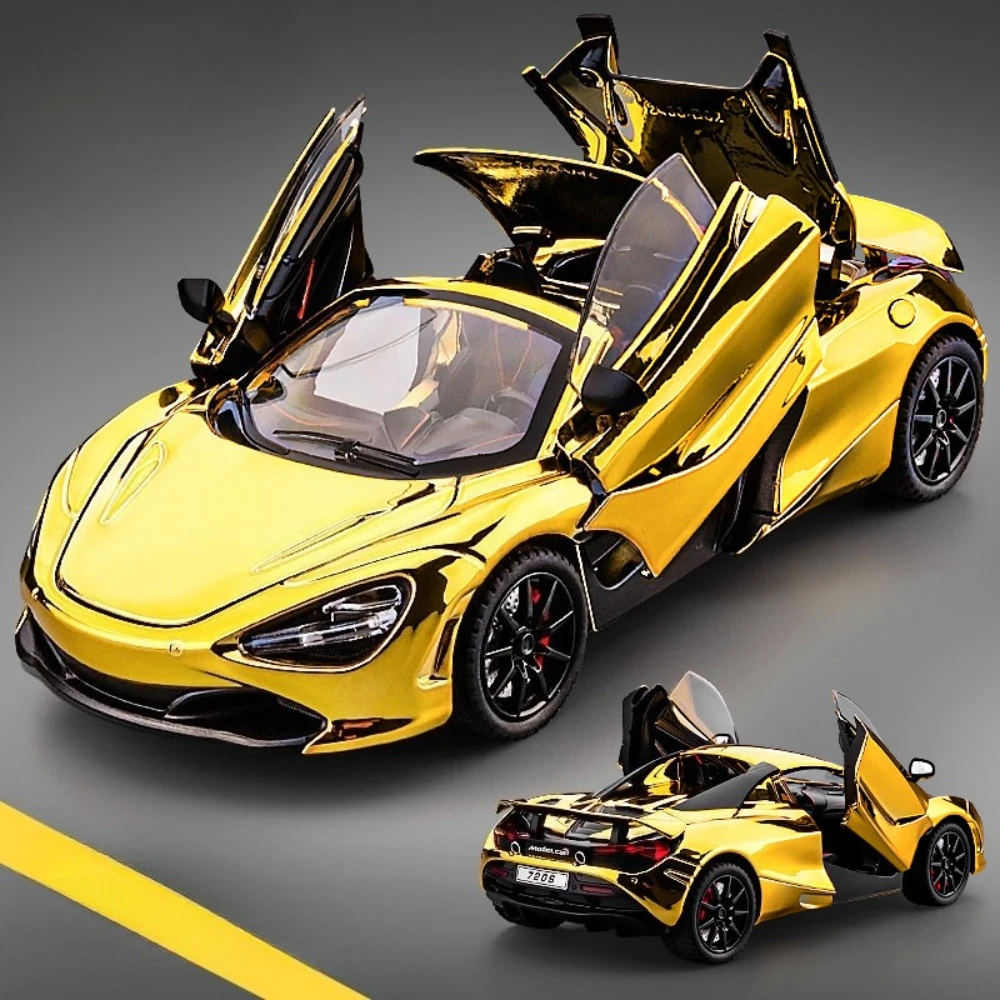 1-24-720s-セナ-スポーツカー-おもちゃ-モデル-合金-ダイキャスト-ライト-ミュージック-シミュレーション-スーパーカー-ドア開閉モデル-キッズコレクション-ギフト