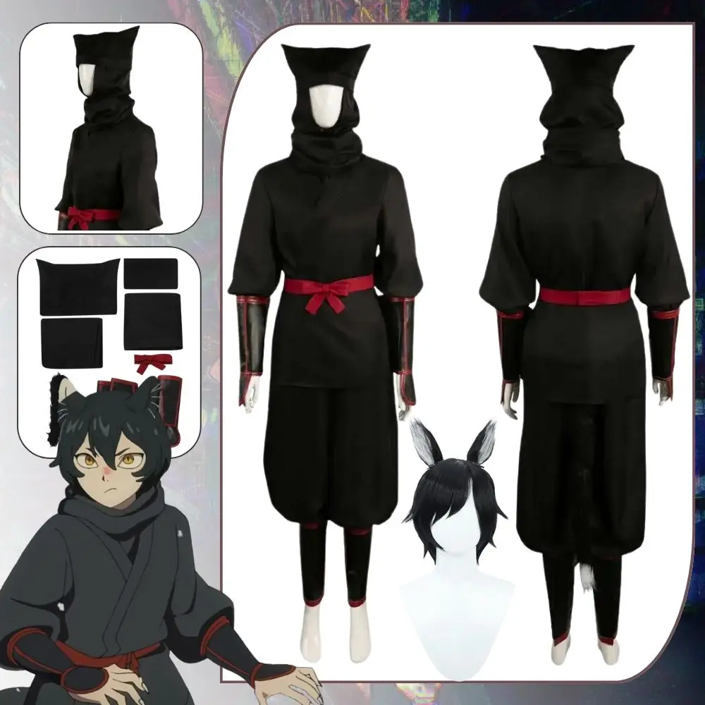 Izutsumi Dungeon Meshi Cosplay Fantasia Kostüm Verkleidung für erwachsene Frauen Kleidung Top Rock Perücke Outfits Halloween Karneval Anzug