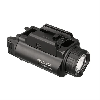 Lanterna Tática LED Trustfire GM35 1350 Lumens, Mini Lanterna de Caça para Pistola, Recarregável USB, Liberação Rápida, para Armas 1913/GL Rai