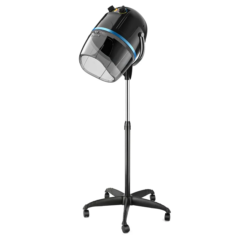 

Nova Microdermabrasion Professional Hooded Floor Hair Dryer Adjustable Bonnet Hair Dryer Stand Up with Timer, Salon Equipment