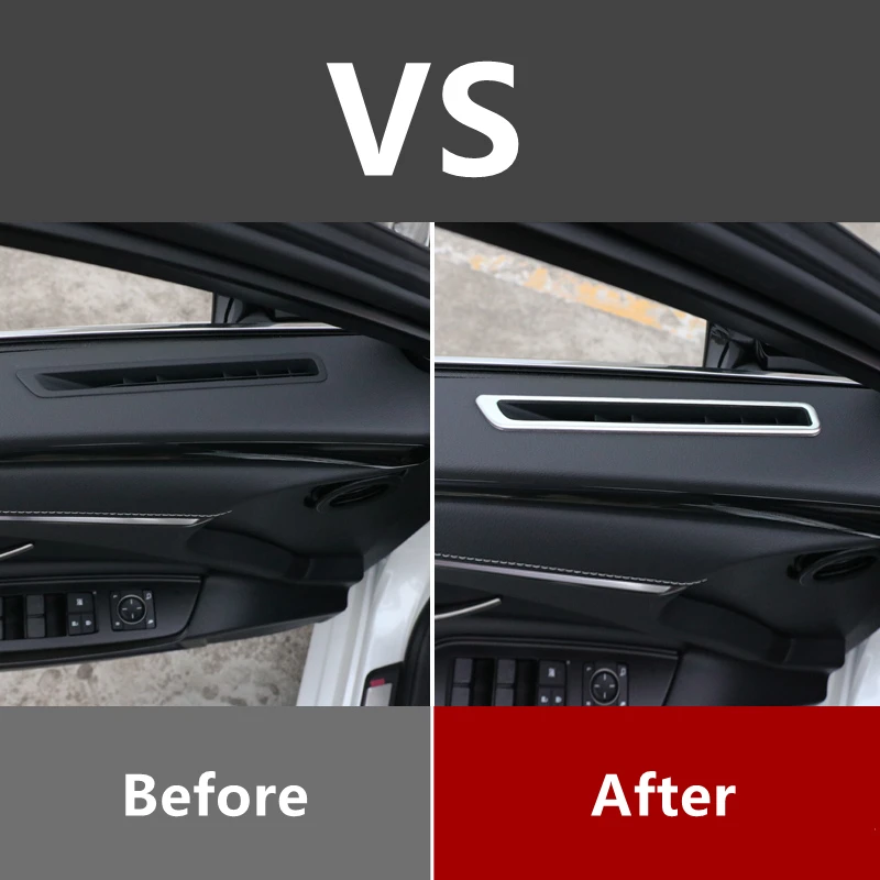 For Lexus ES 200 250 300H 2018-2024 Car Door Vent Air Conditioning Outlet Decoration Cover Sticker Interior Styling Accessories