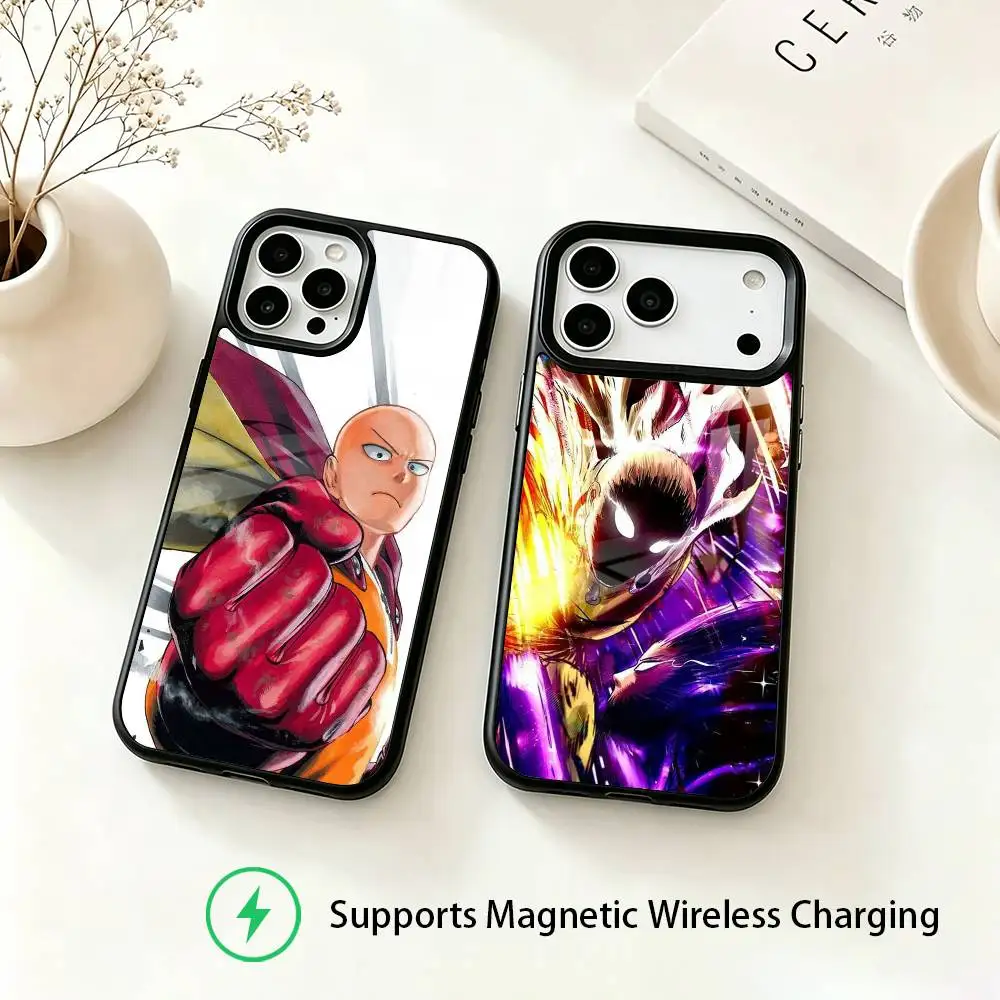 One Punch Man Phone Case For iPhone18,17,16,15,14,13,12,11 Plus,Pro Compatible with magnetic wireless charging