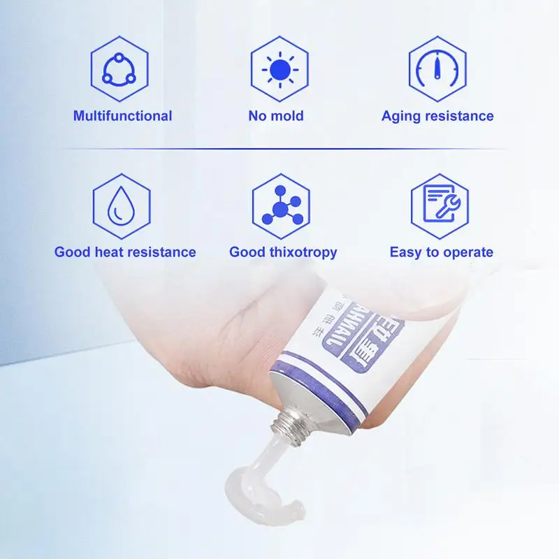 High Pressure Silicone Grease Non-Curing Translucent Grease For TV  Insulation Moisture Rust Rubber Metal Lubricating Cream