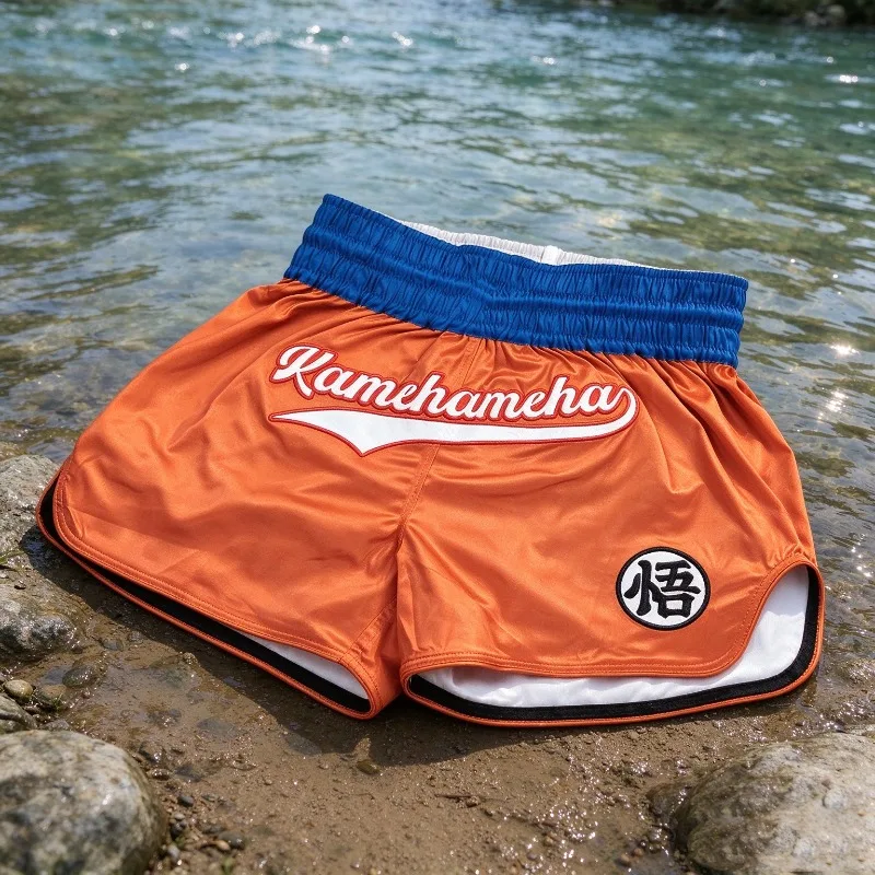 Muay Thai Shorts Dragon Ball Octagonal Cage Fighting Night Shorts Men Kid Oversized Breathable Quick Drying Sports Shorts