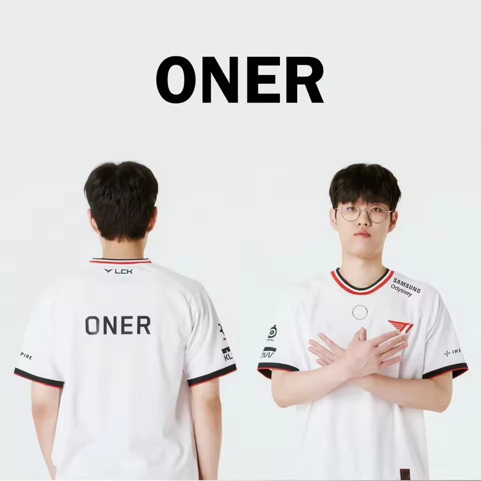 LOL 2025 T1 SKT1 فريق موحد جيرسي جامعة الأساطير MSI FAKER DORAN المشجعين تنفس التدريب تي شيرت للجنسين Esports تيز القمم