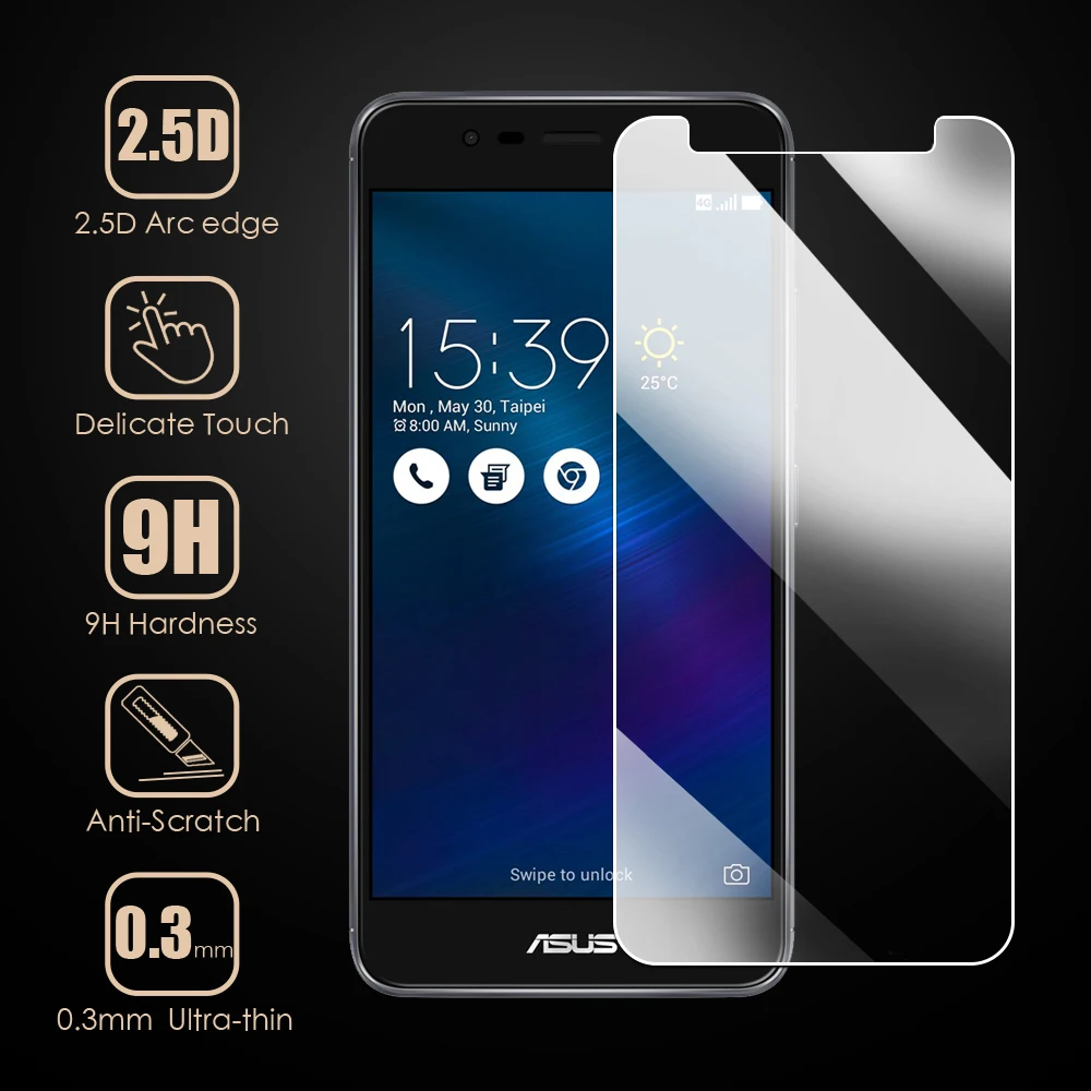 2.5D Tempered Glass For Asus ZenFone 3 Max Deluxe Laser ZC520TL ZE520KL ZE552KL ZS570KL ZC551KL Screen Protector Film