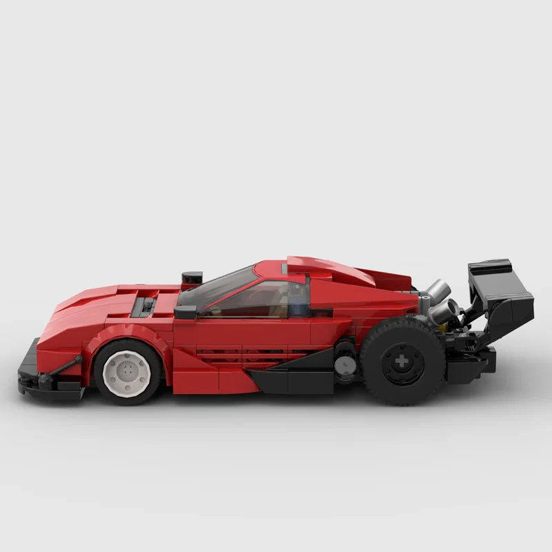 326 PCS Speed Hypercar 1989 Testarossa Pikes Peak MOC Customize Modular Building Block Simple Brick DIY Birthday Toy Gift